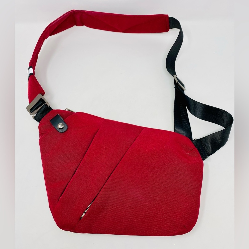 Red Crossbody Travel Bag